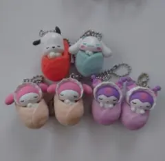 サンリオキャラクターズ おくるみベイビーマスコットみっくす！６点セット