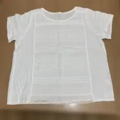 フェリシモ 刺繍入り 半袖ブラウス　3Lのサムネイル