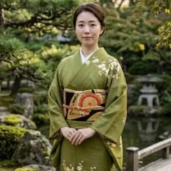 河合美術織物謹製 西陣織 六通柄 袋帯 唐織「地紙重ね花文」証紙 正絹 未仕立てのサムネイル