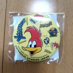 新品ウッディ・ウッドペッカー 缶バッジ　USJ