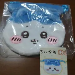 【新品未開封】ちいかわ　おかお巾着　ハチワレ