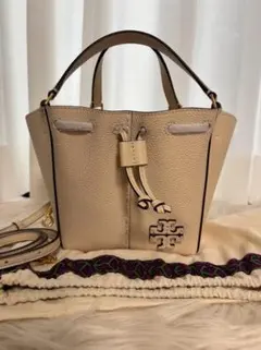 Tory Burch ベージュ ハンドバッグ TORY BURCH トリーバーチ 2WAYショルダーバッグ ハンドバッグ