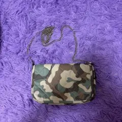 beams キルティングショルダーバッグ　迷彩