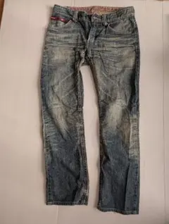 EDWINライトブルーストレートデニムパンツ