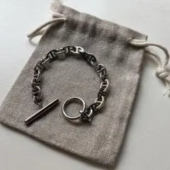 13Le シルバーチェーンブレスレット