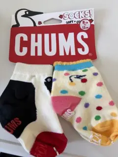 CHUMS ベビー靴下 8〜12cm ドット柄