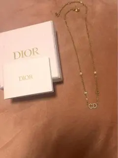 Dior ゴールドネックレス CDロゴ