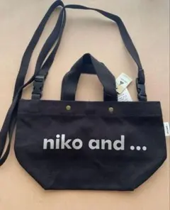 【新品】レア☆ ニコアンド オリジナルニコロゴトート ショルダーバッグ