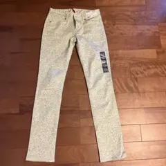 【新品未使用】ユニクロ　プリントスキニーフィットストレートジーンズ