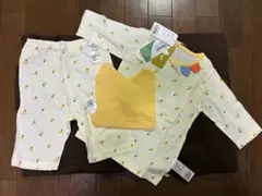 【3点セット】moimoln 配色ポイントトップス＆パンツ＆帽子