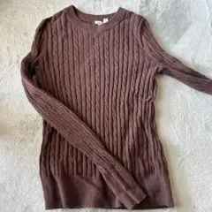 GAP ケーブルニット セーター XS ブラウン