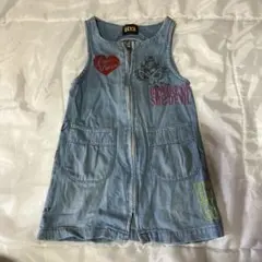 HYS デニム ノースリーブワンピース110