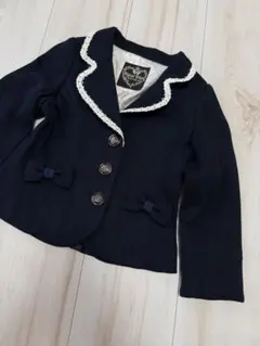 メゾピアノ　フォーマル　入学式　卒園式 ネイビー ジャケット 110