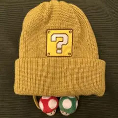 USJ　ニンテンドーワールド　ハテナブロック ニット帽　マリオ　キノコ