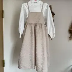 新品タグ付き♡しまむら♡シーズンリーズン　エンボスワンピース＋インナー　セット