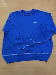 古着トレーナー青色