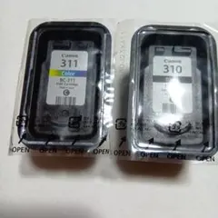 使用済み　キャノン　純正 BC-310 BC-311 インクカートリッジセット
