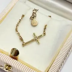 【18金】18k刻印入り ブレスレット 十字架 Jupiterのサムネイル