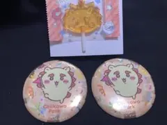 【シーサー 3点セット】ちいかわパーク トレーディングホログラム缶バッジ 他