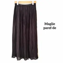 Maglie paref-de ロングプリーツスカート ウエストゴム　ブラウン7のサムネイル