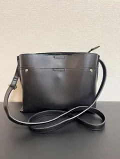 ブラックショルダーバッグ 軽量 美品 OPAQUE.CLIP