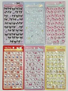 【国内正規品】サンリオ ボンボンドロップシール ミニ 6セット キティ クロミ