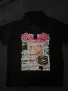 ポロシャツ 黒 Flexwitme yoko SWAG Y2K POLO ポロシャツ 黒 Flexwitme yoko SWAG Y2K POLO - メルカリ