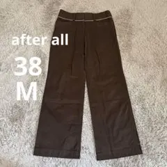 after all　アフターオール　ワイドパンツ　サイズ38 日本製　M相当のサムネイル