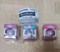 サンリオミニチュアパッケージコレクション　クロミ、シナモン、 マイメロ