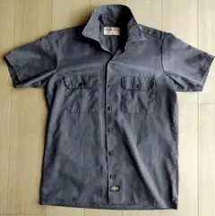 Dickies ワークシャツ M グレー