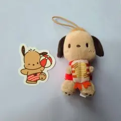 スシロー×はぴだんぶい コラボ ポチャッコ マスコット ステッカー 後半 日焼け