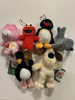 ウォレスとグルミット　キーホルダー　ぬいぐるみ　セット　エルモ　ケアベア