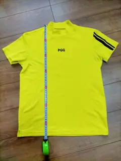 PEARLY GATES　PGG イエロー メンズシャツ Ｌサイズパーリーゲイツ