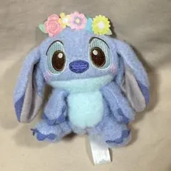 ディズニー　スティッチ　ミルキーボア　花かんむり　ぬいぐるみ