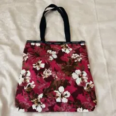 プライベートレーベル トートバッグ ナイロン 華やか 総柄 花柄 軽量のサムネイル