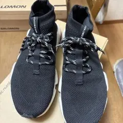 BALENCIAGA ジップアップ ハイカットスニーカー ネイビー 40 - メルカリ