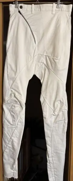 レオンエマニュエルブランク　ディストーション　パンツ　デニム　希少ホワイト　44