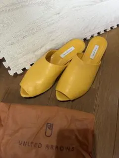 UNITED ARROWS イエロー ミュール 361／2 約23.5cmのサムネイル