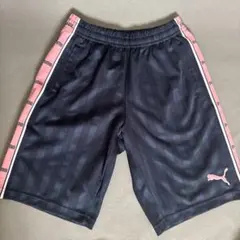 PUMA ジャージパンツ Mサイズ 黒/ピンク