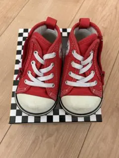 13㎝　コンバース スニーカー　オールスター 赤　ハイカット