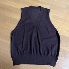 オーバーサイズVネックニットベスト 美品