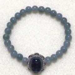 【天然石】翡翠デザインブレスレット