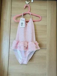 BEAUTY SHOW ピンク ギンガムチェック 水着 140 【新品・未使用】