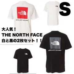 【新品】 ２枚セット！THE NORTH FACE ボックスロゴ TシャツS
