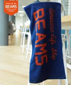 BEAM 45th Classic Logo Products タオル ネイビーのサムネイル