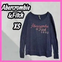 [Abercrombie&Fitch] ロゴ刺繍　長袖　コットン　トップス