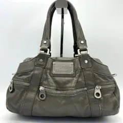 Marc Jacobs 2wayバッグ レザー ボルドーレッド ボストン y2k - メルカリ