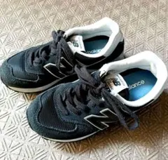 NBニューバランスClassicスニーカー 574ブラック 23cmレディース