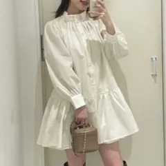 【新品未使用】 SNIDEL シャツ ワンピース 長袖