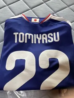 W杯パッチ付き サッカー日本代表 富安健洋 22番 長袖 ユニフォーム